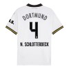 Maillot de Supporter Borussia Dortmund N. Schlotterbeck 4 Troisième 2024-25 Pour Enfant